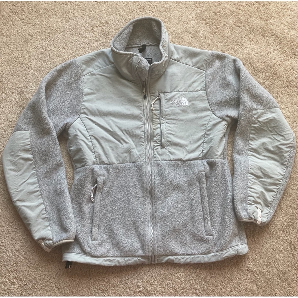 Vintage the North Face Light Grey Fleece Jacket